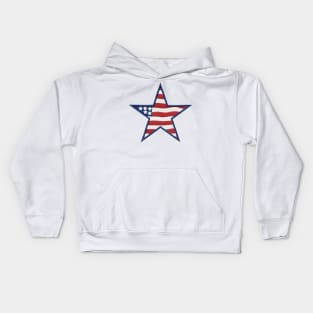 Embroidery American Star Kids Hoodie